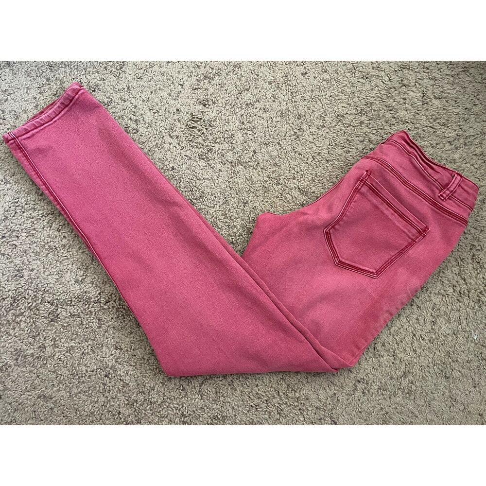 Mossimo Red Stonewash Skinny Jegging Jeans Pants Size 9 Fit 6 Inseam 29
